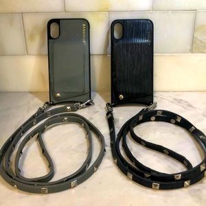 USED- Genuine Bandolier iPhone X or XS phone cases with crossbody strap.